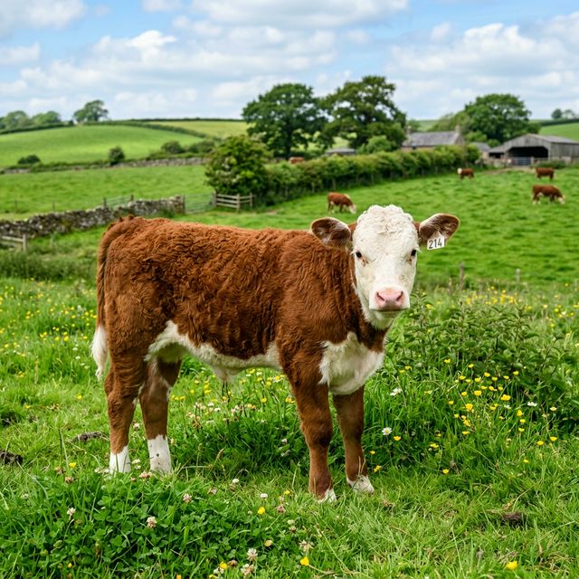 Mini Hereford Cow